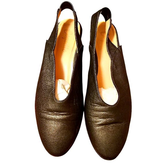 Coquette Women's Black Singback Flats Size 38 - Picture 1 of 11
